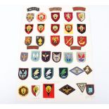 Quantity of Belgian shoulder badges and formation badges