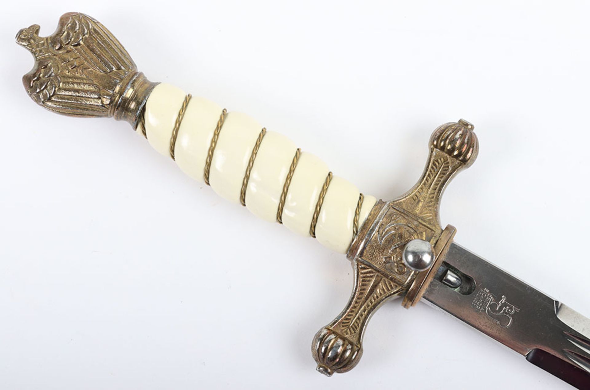 WW2 German Kriegsmarine Officers Dress Dagger by Carl Eickhorn, Solingen - Image 5 of 12