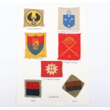 Card of Australian Army formation badges