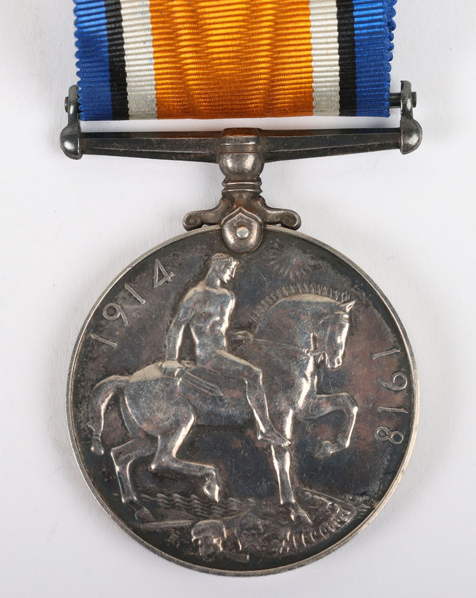 A British War medal to a 1918 killed in action casualty in the South Staffordshire Regiment - Bild 3 aus 3