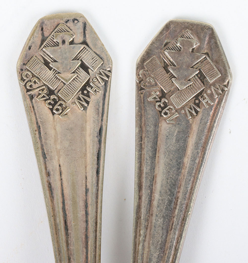 German Third Reich WHW Spoon and Badges - Image 6 of 6