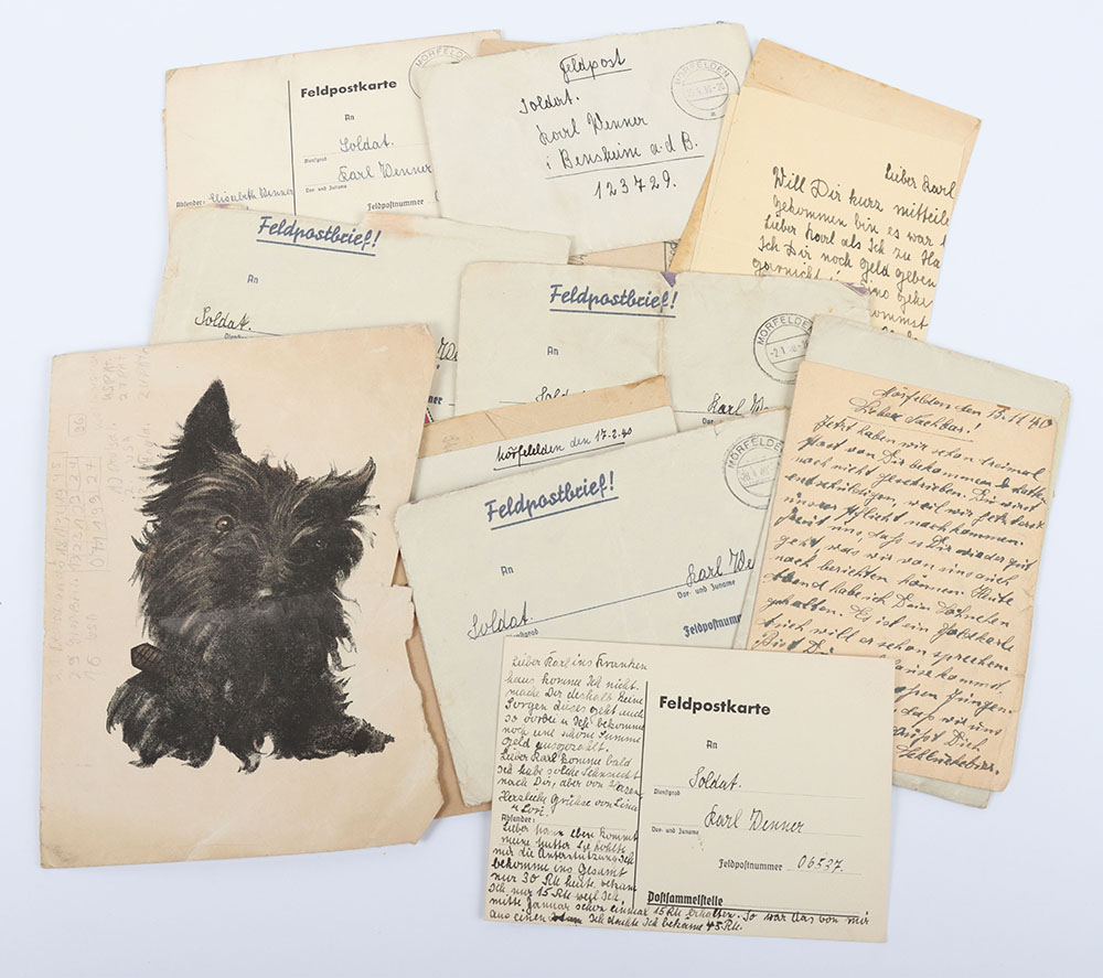 WW2 German Field post/ letter Family Grouping - Image 5 of 5
