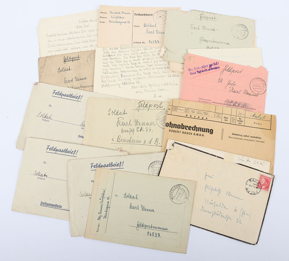 WW2 German Field post/ letter Family Grouping - Image 3 of 5