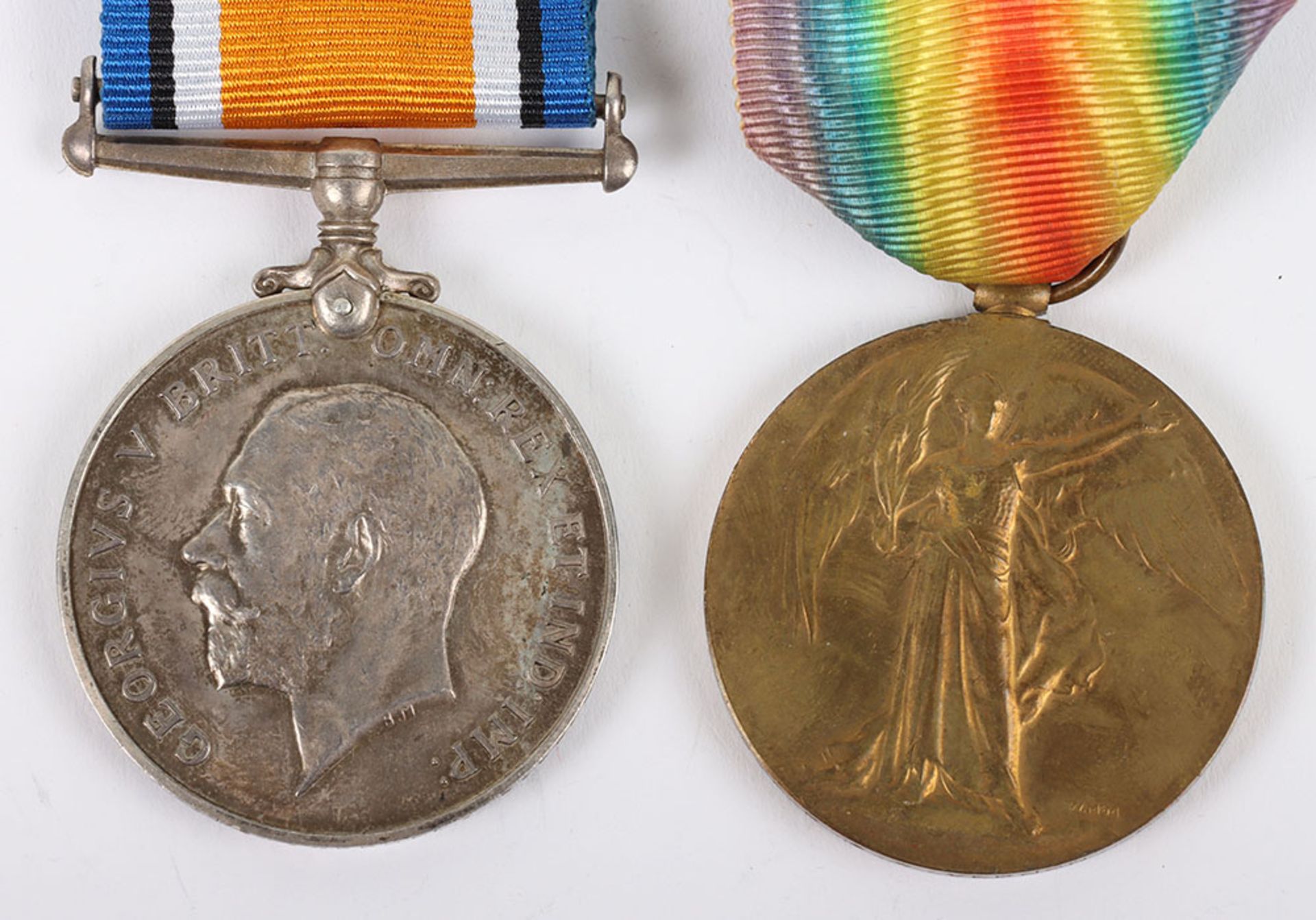 A 1916 Battle of the Somme killed in action pair of medals to the East Kent Regiment - Bild 2 aus 5