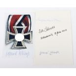 WW2 German Knights Cross Winners Signatures