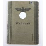 WW2 German Wehrpass to F. Christoffers, Inf. Rgt. 47, Inf. Rgt. 401, Nordfront, Russian Front