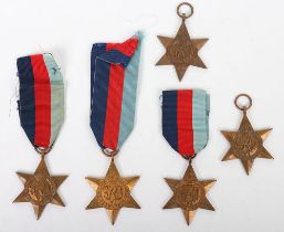 5x WW2 British 1939-45 Campaign Stars