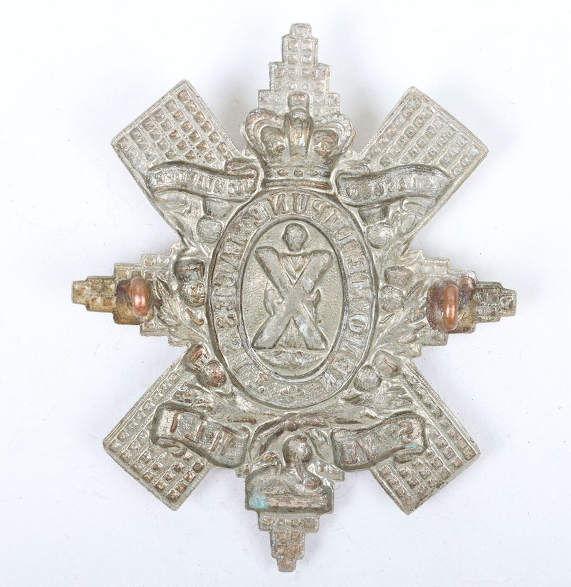 Victorian 5th Volunteer Battalion (Glasgow Highlanders) Highland Light Infantry Glengarry Badge - Bild 2 aus 2