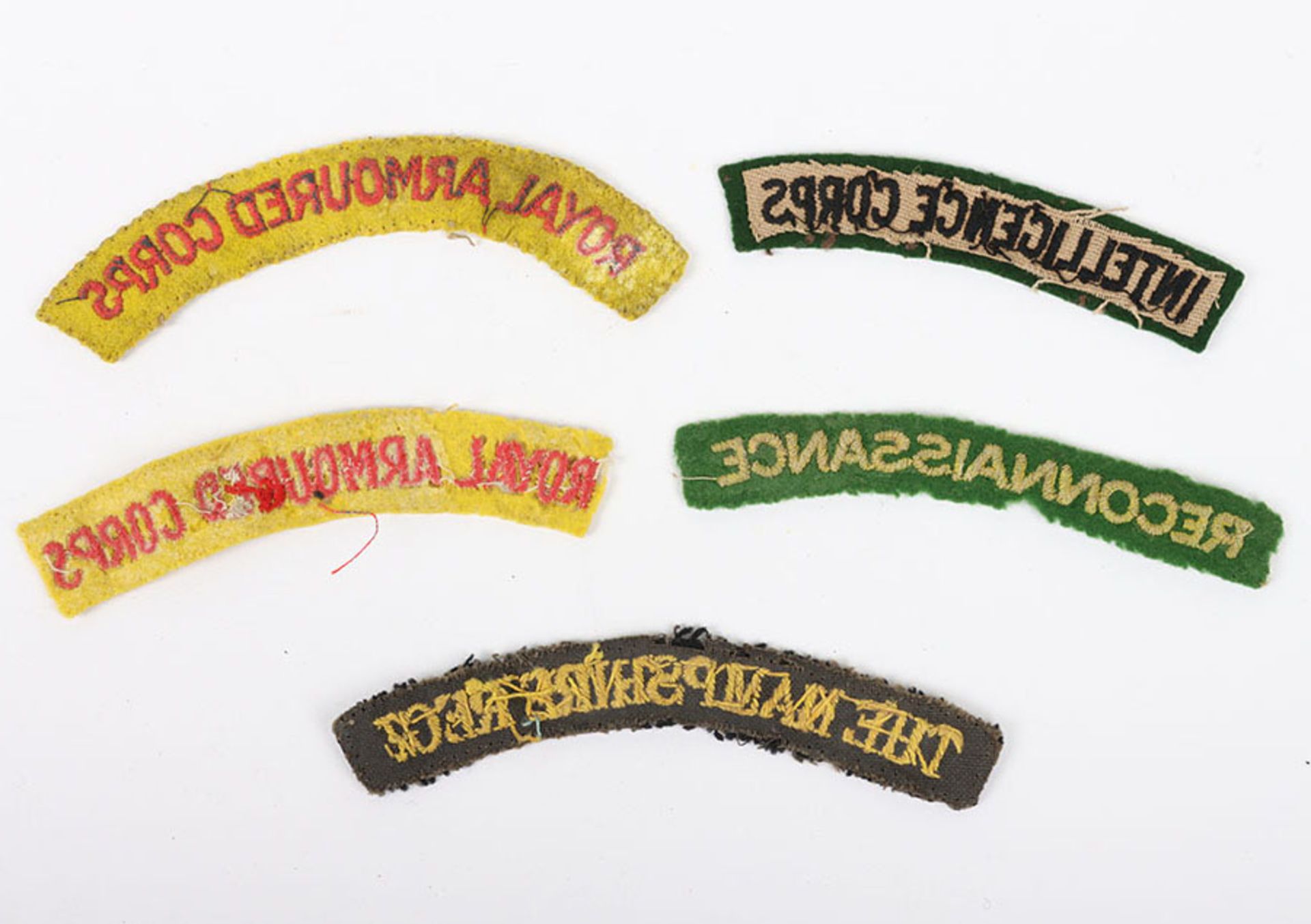 5x WW2 British Cloth Shoulder Titles - Image 2 of 2