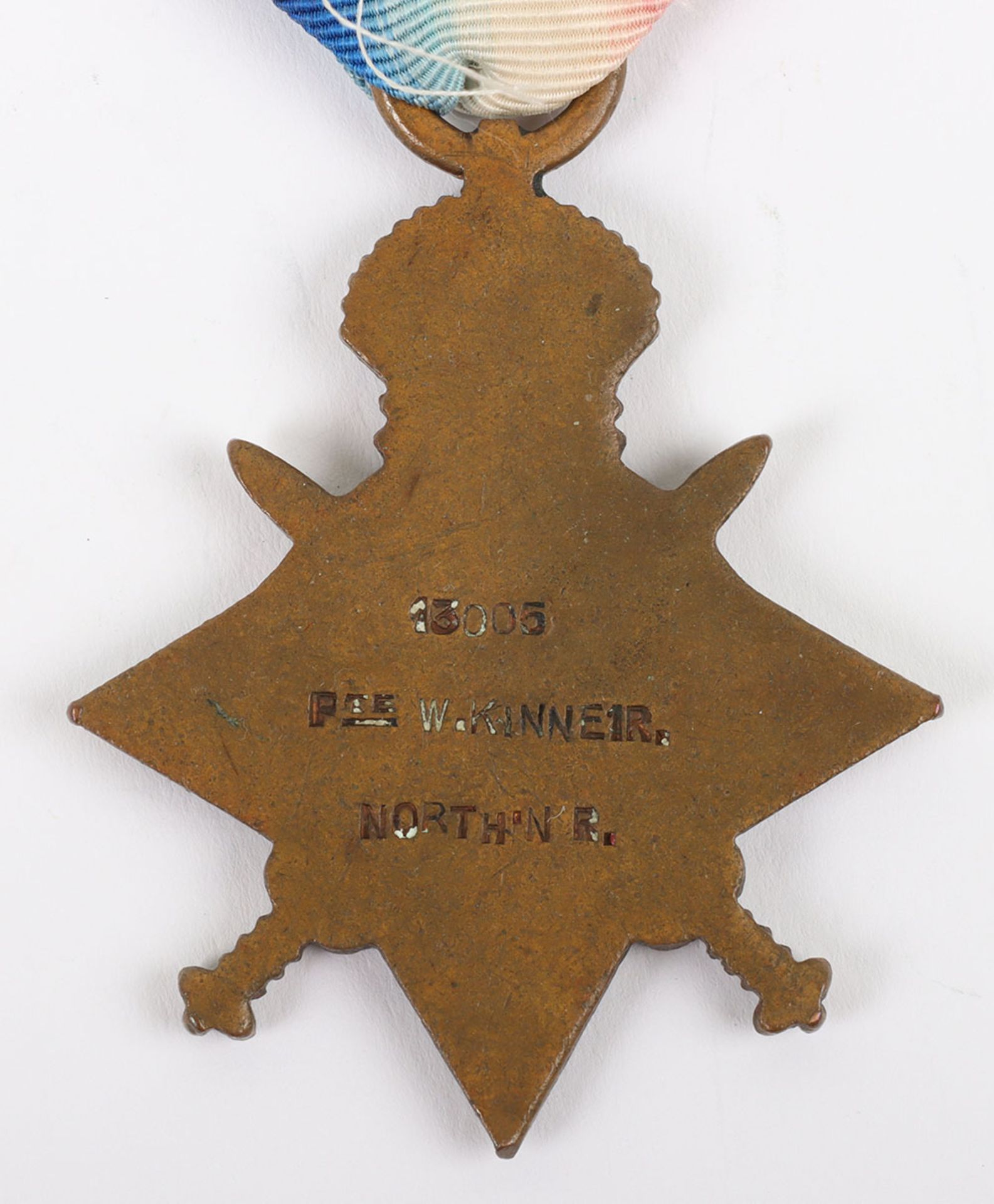 A single 1914-15 Star medal to a 1918 casualty in the 2nf Battalion Northamptonshire Regiment - Image 4 of 4