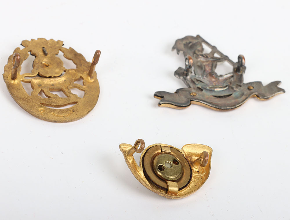 3x British Officers Cap Badges - Image 3 of 3