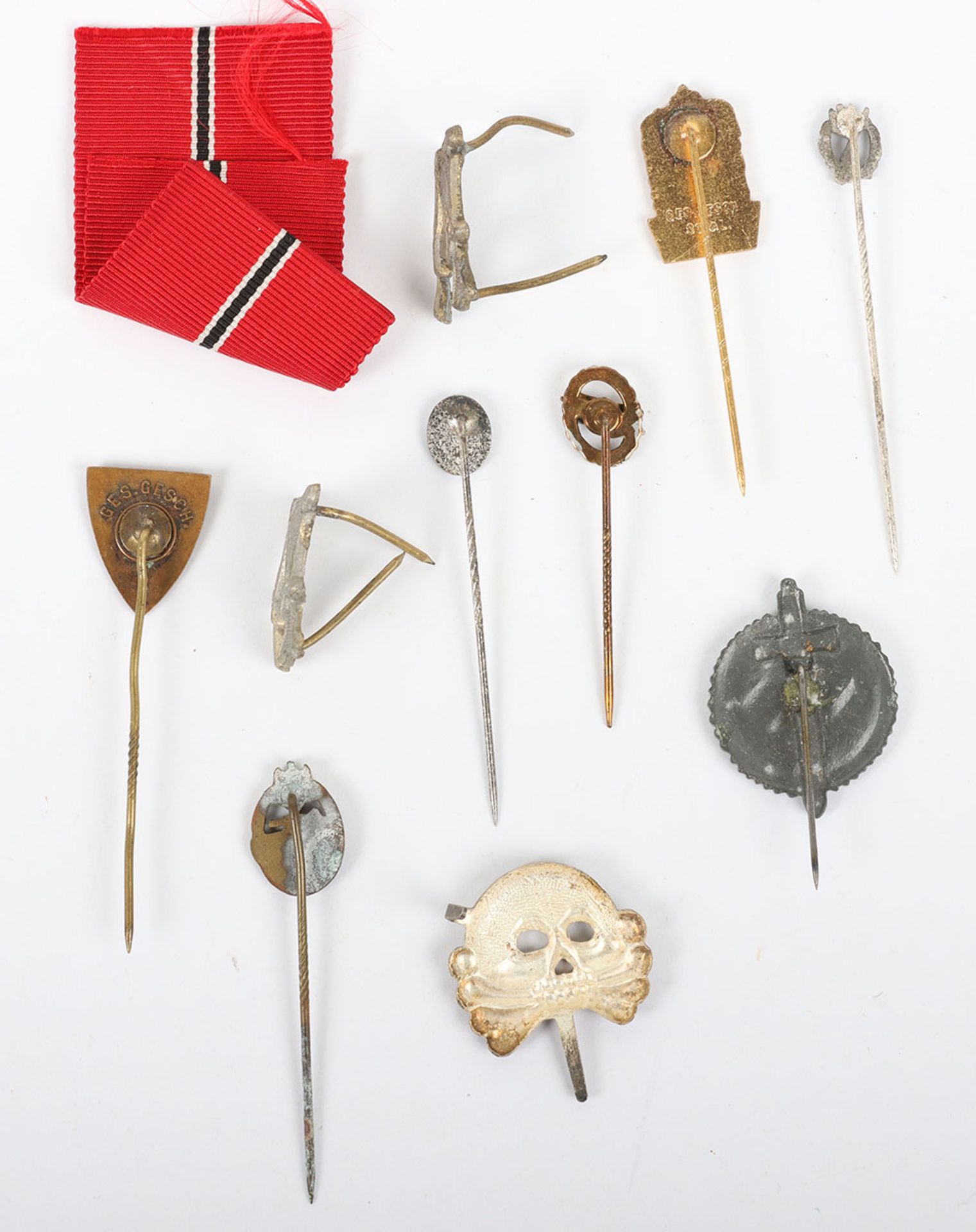 WW2 German Miniature Award Stickpin Badges - Image 4 of 6