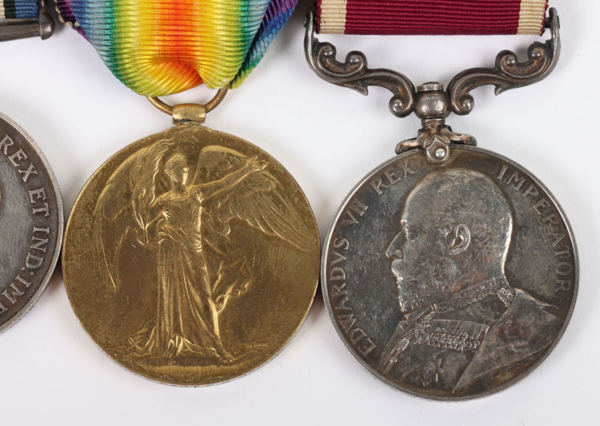 An unusual theatre Great War long service medal group of 4 to a Quarter Master Captain who served fo - Image 3 of 8