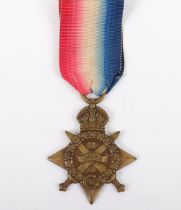 A May 1915 killed in action 1914 Star medal to 2nd Battalion Northamptonshire Regiment