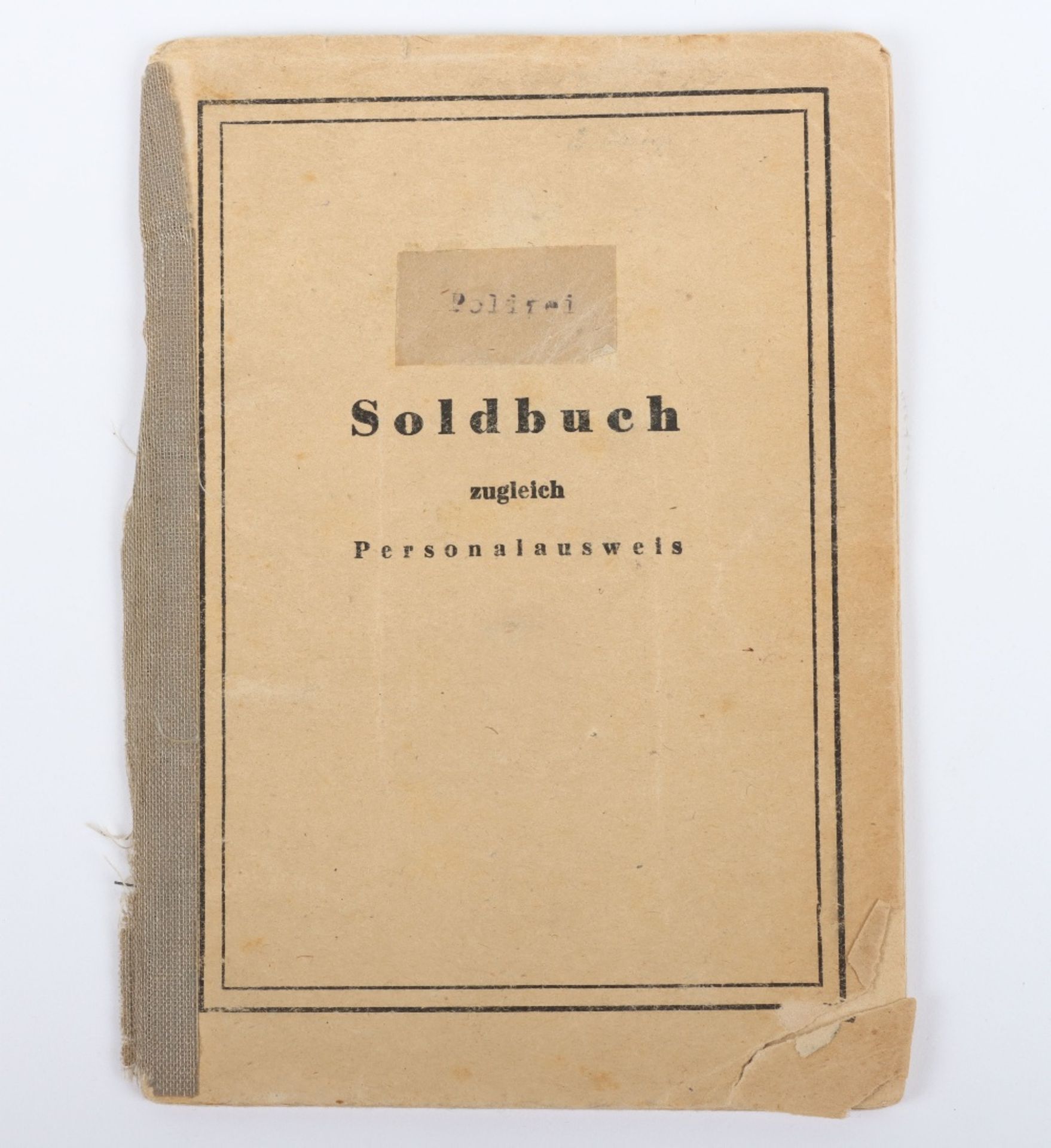 WW2 German SS-Polizei Soldbuch to Oberwachmeister der Reserve Carl Schroeder. Late, 23. March 1945 i - Bild 8 aus 8