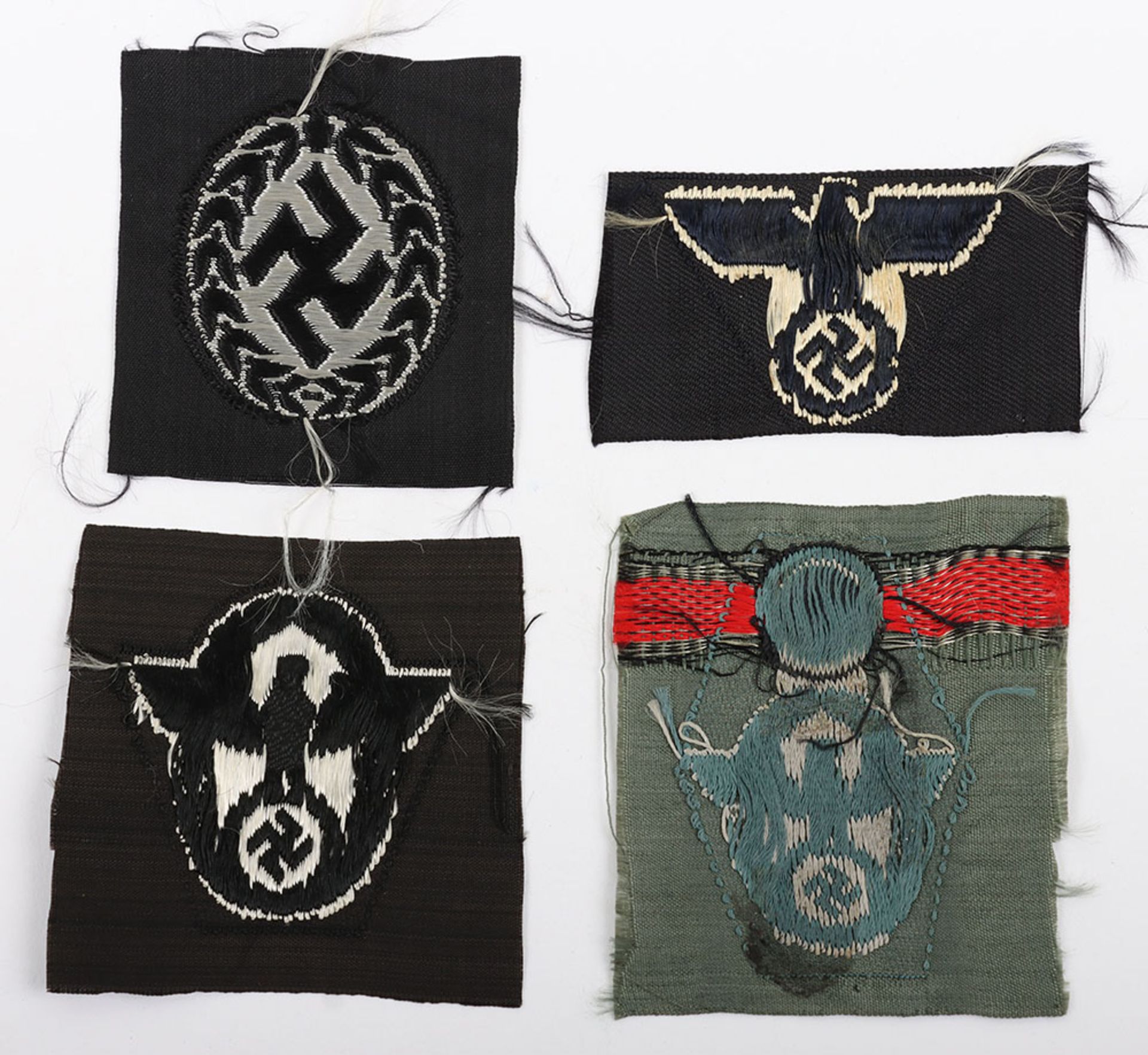 4x WW2 German Cloth Cap Insignias - Image 3 of 3
