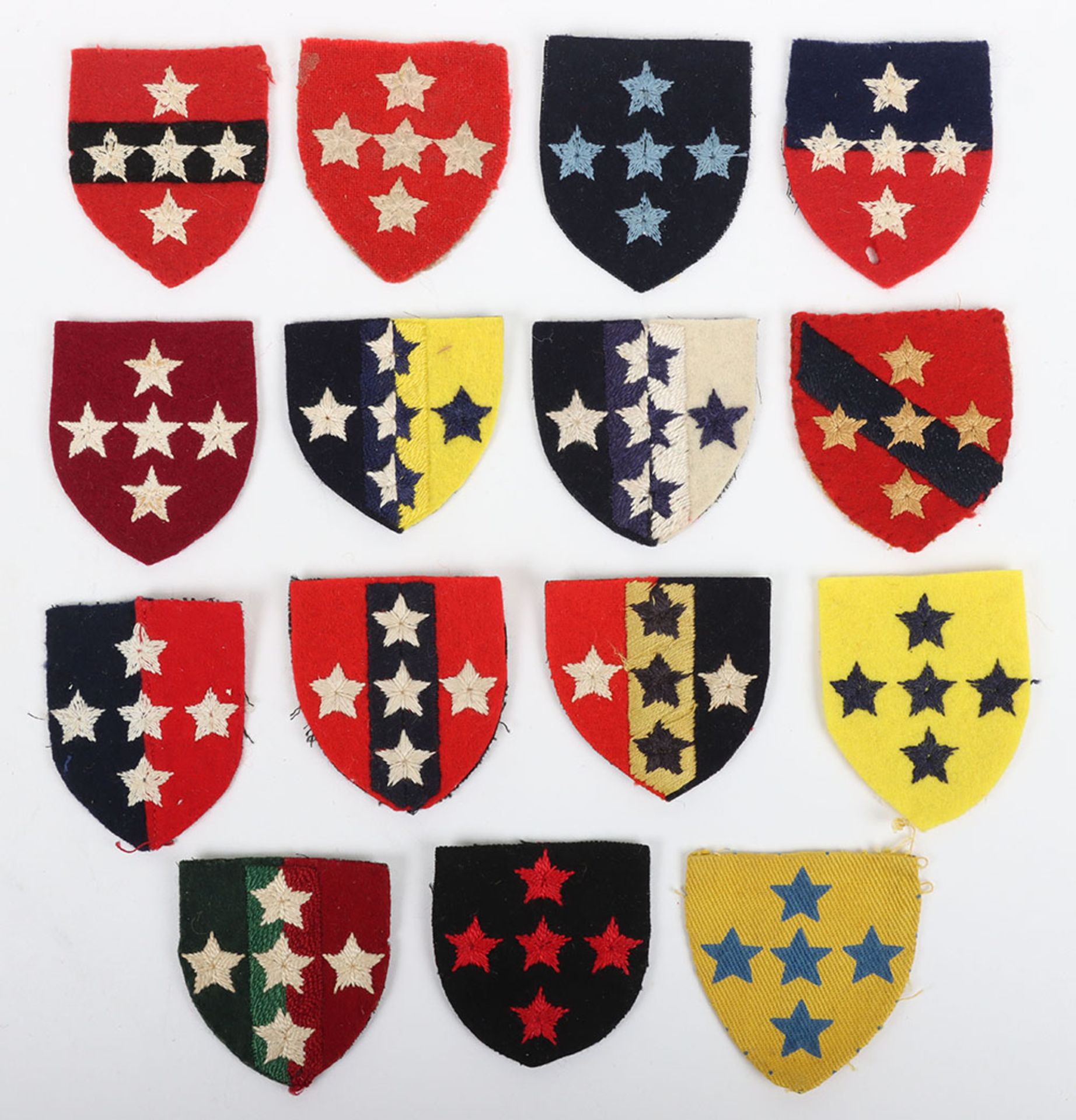 Grouping of WW2 British Southern Command Cloth Formation Signs