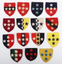 Grouping of WW2 British Southern Command Cloth Formation Signs