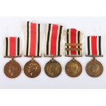 5x George VI Special Constabulary Medals