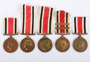 5x George VI Special Constabulary Medals