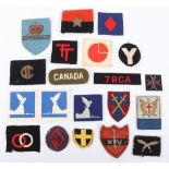 British WW2 & post war cloth formation signs