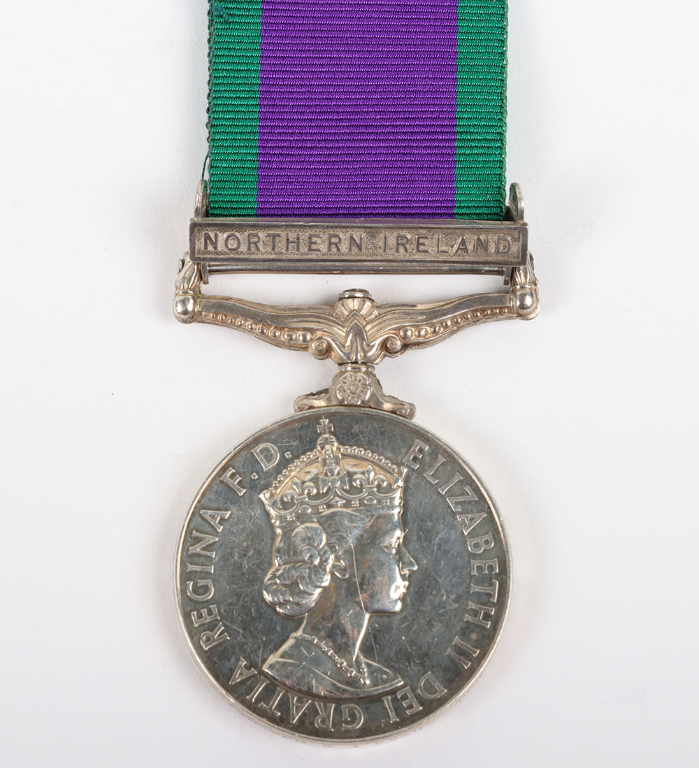 A General Service medal to the Royal Green Jackets for Service in Northern Ireland