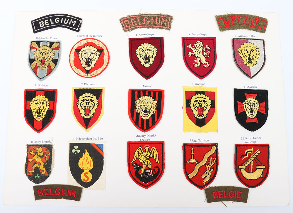 Quantity of Belgian shoulder badges and formation badges - Image 3 of 3