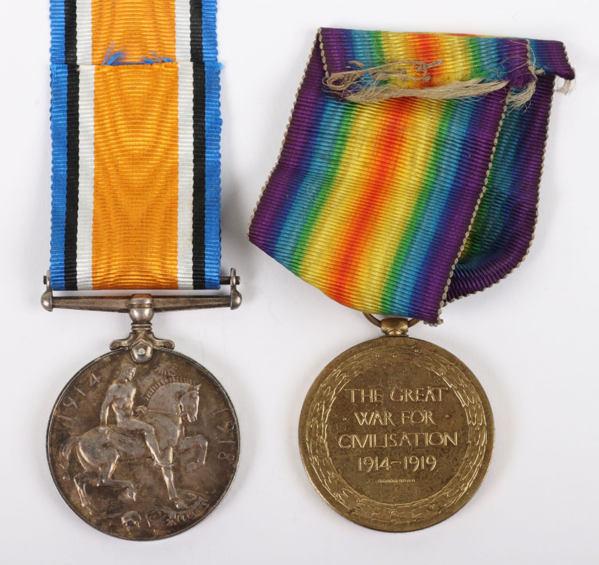 A pair of Great War medals to the 2nd Battalion Royal Inniskilling Fusiliers - Image 4 of 5