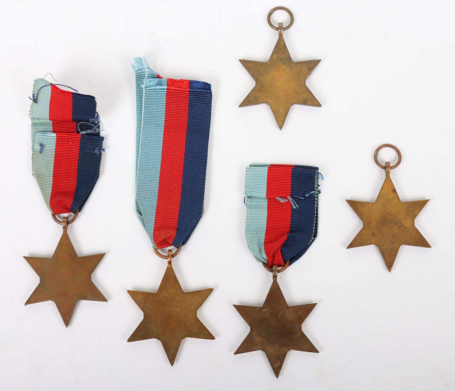 5x WW2 British 1939-45 Campaign Stars - Image 2 of 2