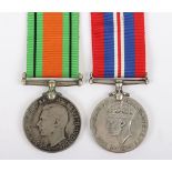 A pair of Second World War medals to a soldier in the South African Armed Forces