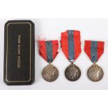 3x George VI Imperial Service Medals