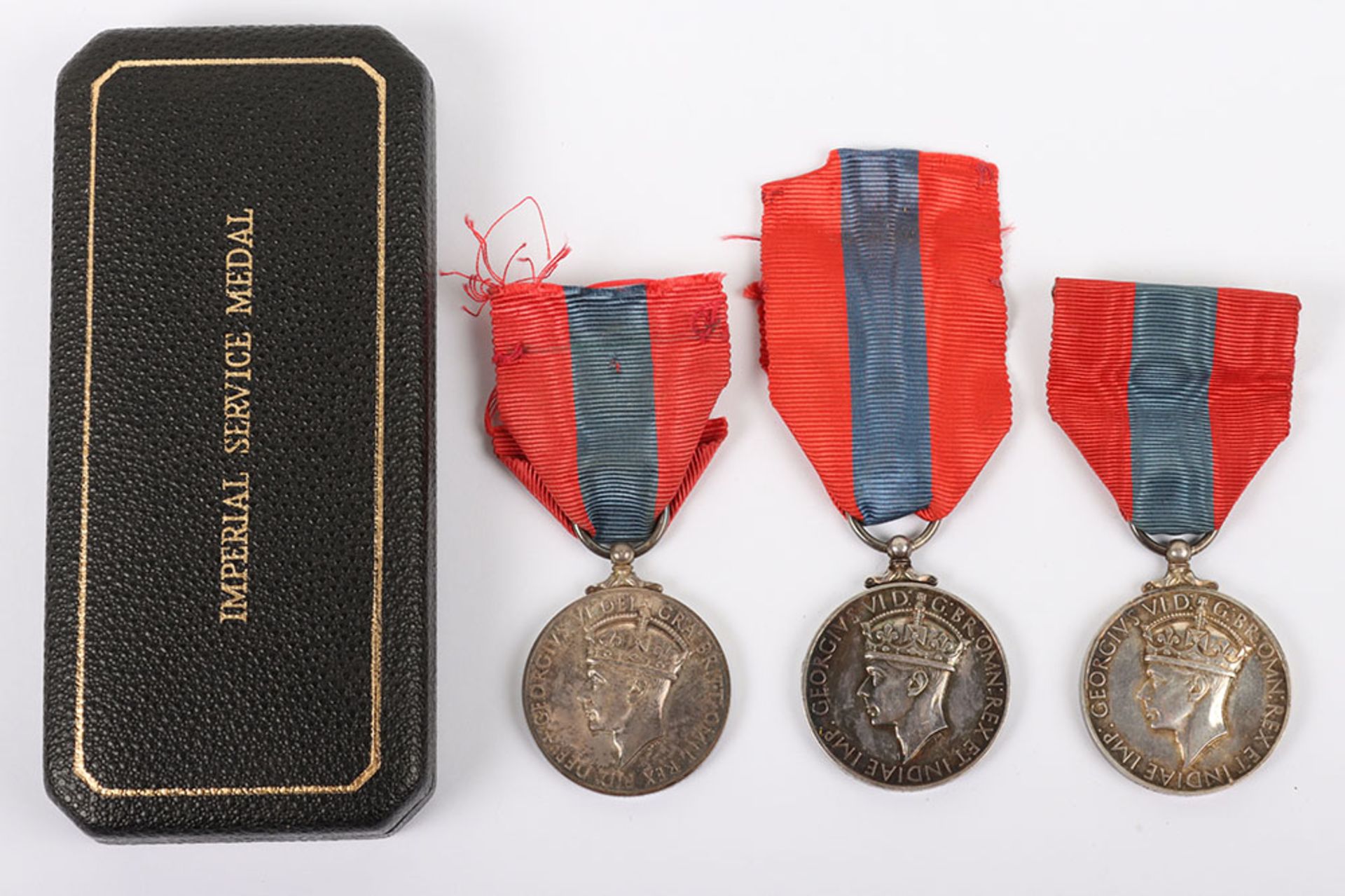 3x George VI Imperial Service Medals