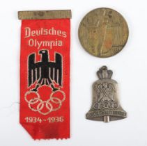 1936 Berlin Olympics Nickel Silver Olympia bell with “XI. Olympiade Berlin 1936”