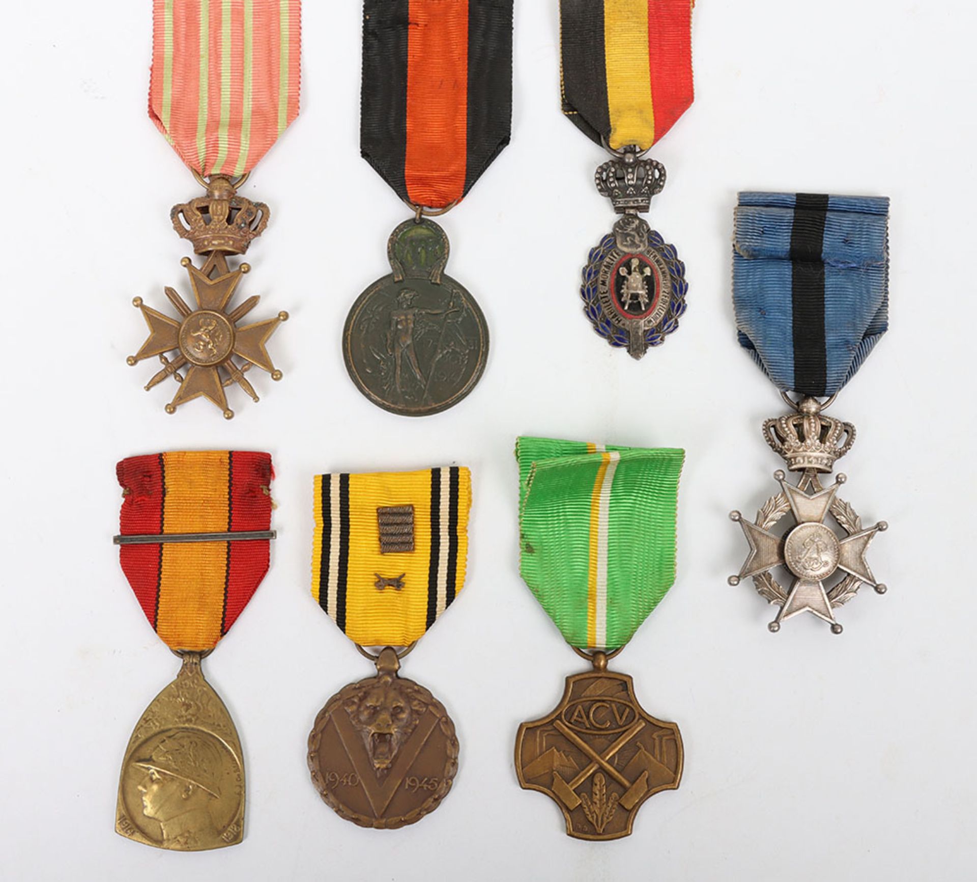 Grouping of Belgium Military Medals