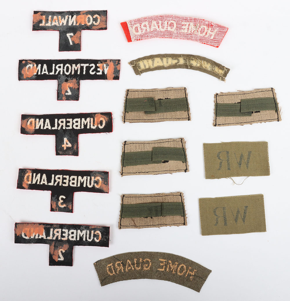 British WW2 and Second Phase Home Guard Cloth Insignia - Image 2 of 2