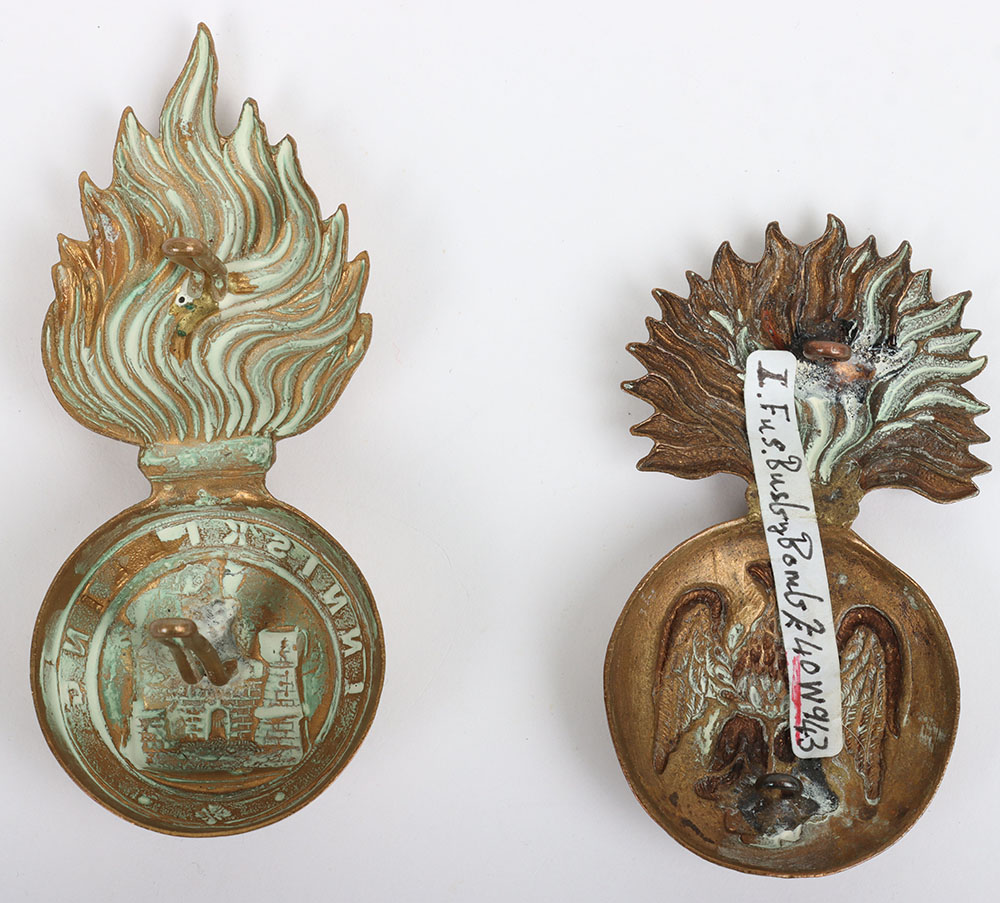 2x Irish Fusiliers Other Ranks Fur Cap Grenades - Image 4 of 6