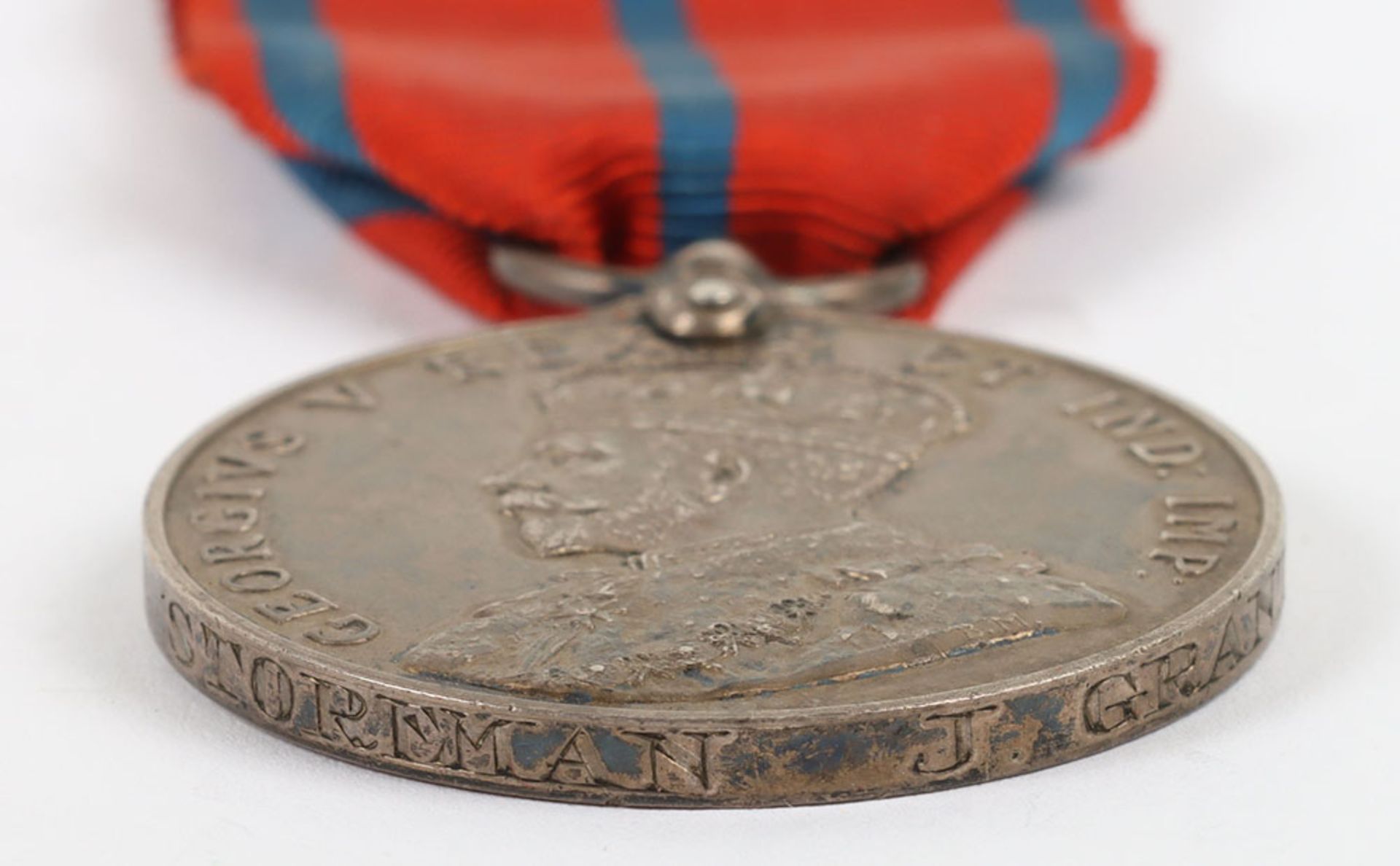 An unusual 1911 Coronation medal to a Storeman in the St Johns Ambulance Brigade - Image 3 of 4