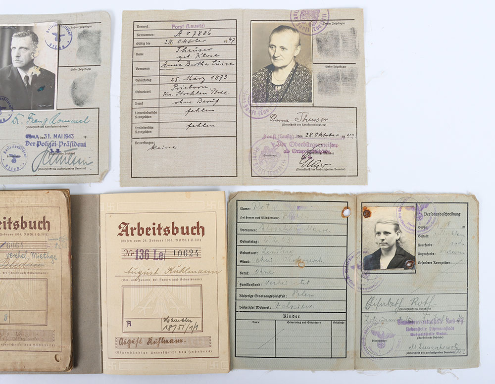 German Third Reich Work Books and ID Cards - Image 7 of 7