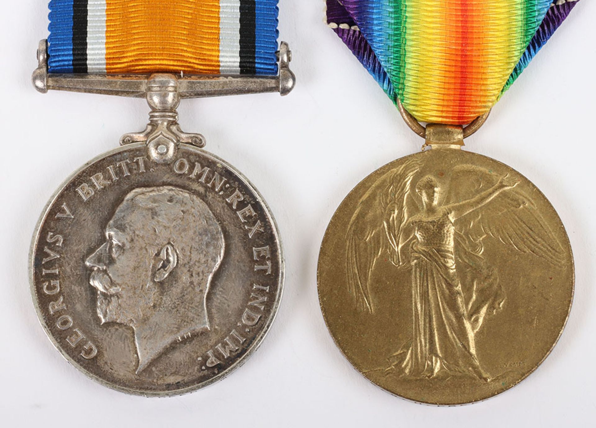 A Great War 1918 died of wounds pair of medals to the Machine Gun Corps - Bild 2 aus 5