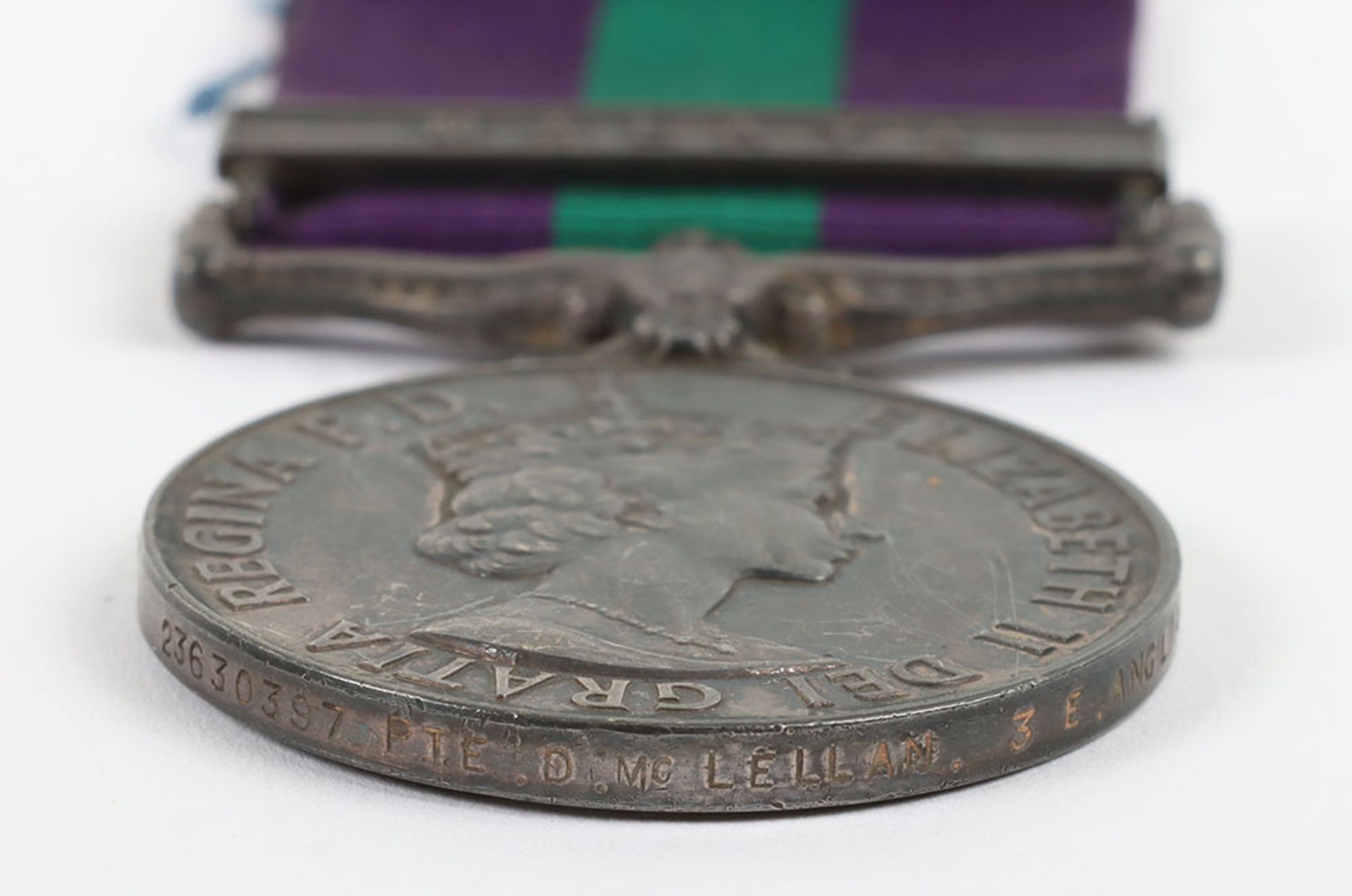 A General Service medal to the East Anglian Regiment for the conflict in Malaya - Bild 3 aus 4