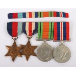 WW2 British Campaign Medal Group of Four