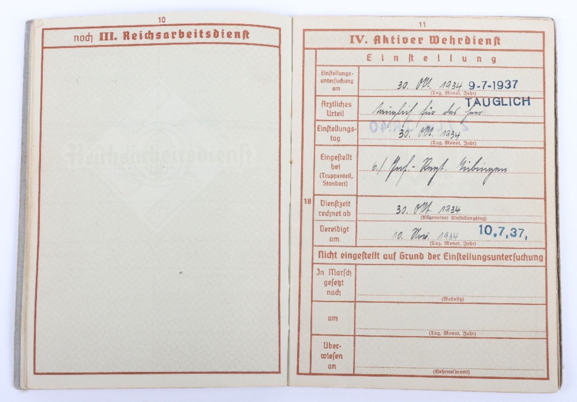 WW2 German Wehrpass to Oberfeldwebel Albert Kah, Inf. Rgt. 335, Belgium France 1940 - Bild 8 aus 20