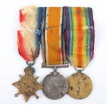 A Great War 1914-15 trio of medals to the Royal Engineers