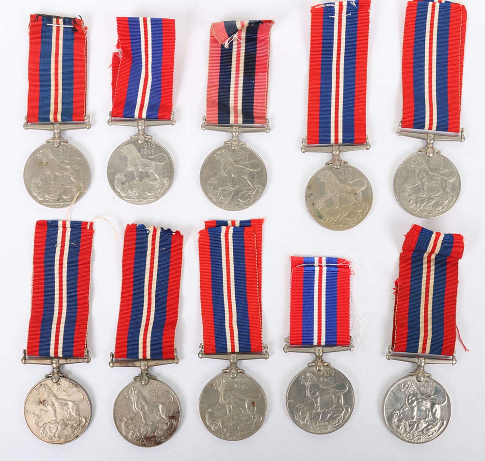 10x WW2 British 1939-45 War Medals - Image 2 of 2