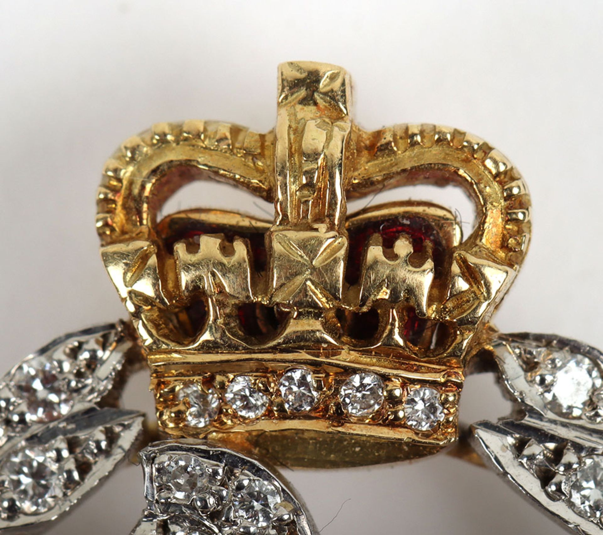 18ct Gold Diamond and Ruby Brooch of the East Lancashire Regiment - Image 2 of 7