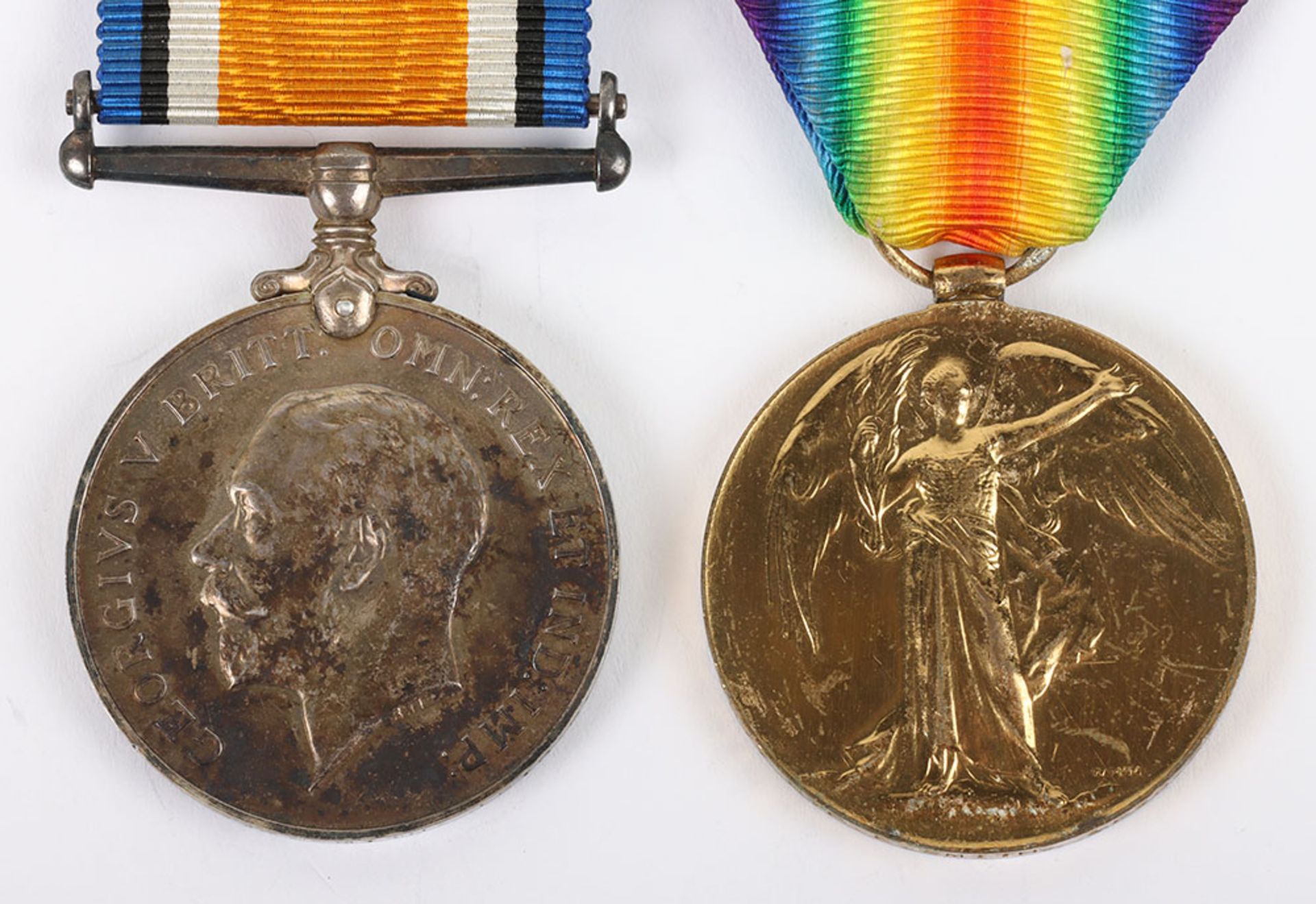 Great War pair of medals to the Leicestershire Regiment - Bild 2 aus 5