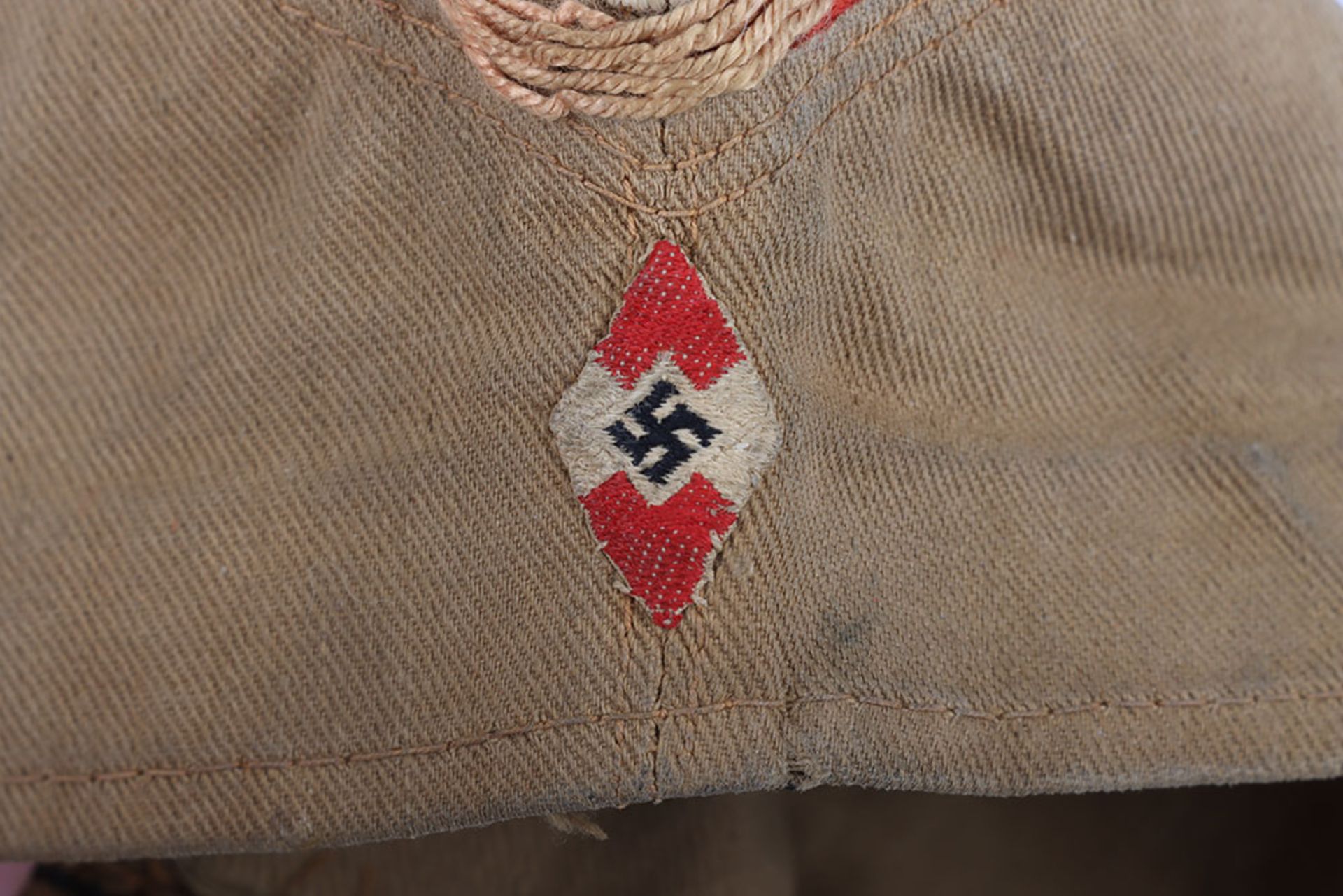 Third Reich Hitler Youth Overseas / Side Cap - Image 3 of 6