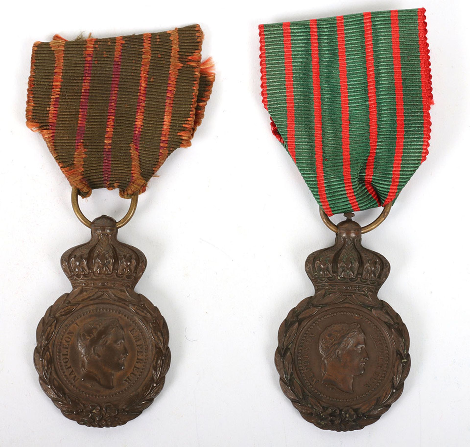 2x French St Helena Medals