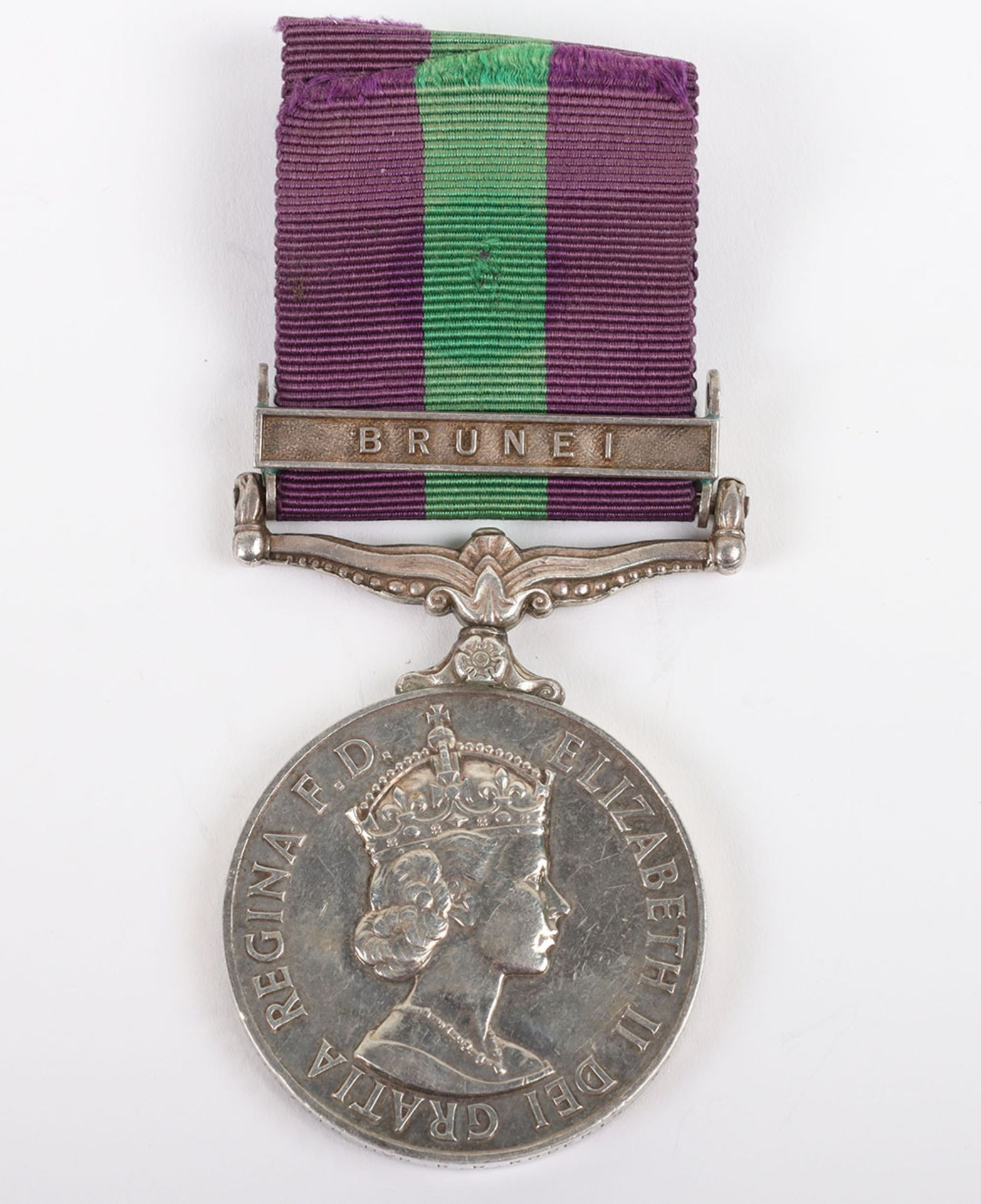 A General Service medal for the Brunei conflict to the Royal Army Service Corps