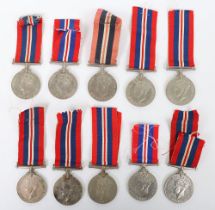 10x WW2 British 1939-45 War Medals